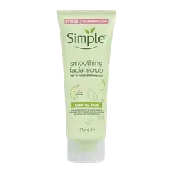 Smoothing Facial Scrub with Rice Granules 75ml _ Simple