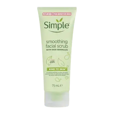 Smoothing Facial Scrub with Rice Granules 75ml _ Simple