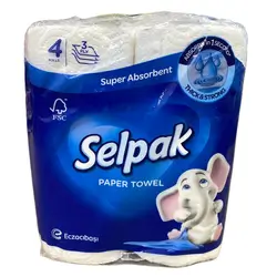 Selpak Kitchen Roll 3ply X4