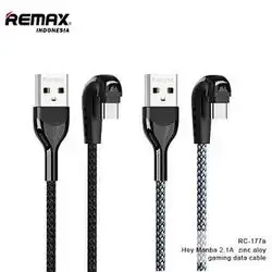 Remax charging Cable USB to Type C Charging and Data Cable for Gaming
Model: RC-177i
Output: 2.1A
180 degree design