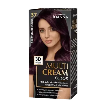 Multi Cream Permanent Intensive Hair Color Dye Care 37 JUICY EGGPLANT _ JOANNA