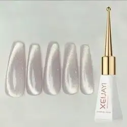 XEIJAYI 1pc 10ml Crystal Cat Eye Nail Gel - White