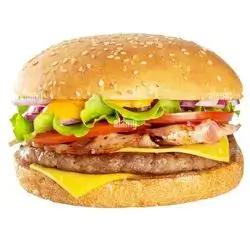 4 Fat Burger, 4 Cola, 4 Fries