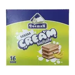 Deemah Bsicuit Cream Banana 27gx16