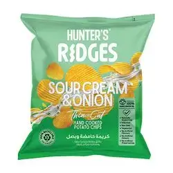 Hunter's Ridges Sour Cream & Onion Potato Chips, 40g