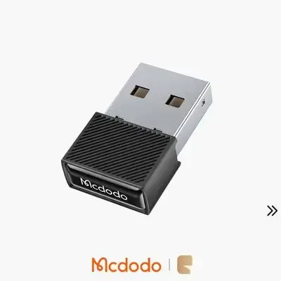 Mcdodo OT158 USB Bluetooth 5.1 Wireless Dongle Adapter Connects Up to 7 Devices Simultaneously - Black