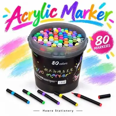 Acrylic Marker Set – 80 Colors