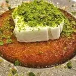 Kunafa With Cheese And Ice Cream