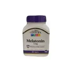 21st Century Melatonin 5 mg 60 Tablets