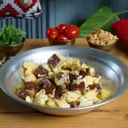 Baladi Sausage with Eggs