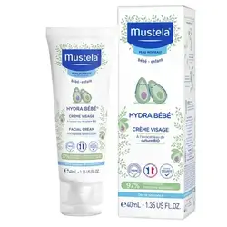 Mustela Hydra BEBE Facial Cream 40ml/موستيلا - كريم الوجه هيدرا بيبي للأطفال 40 مل
