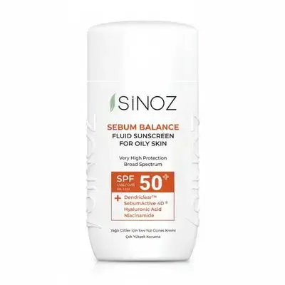 sinoz sebum balance fluid sunscreen for oily skin spf50