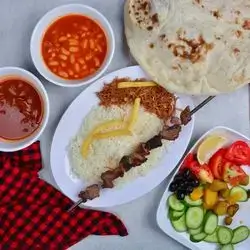 1 Shish Meat Tikka On Rice