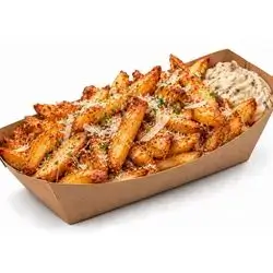 Belgian potatoes with truffle mayonnaise and parmesan cheese