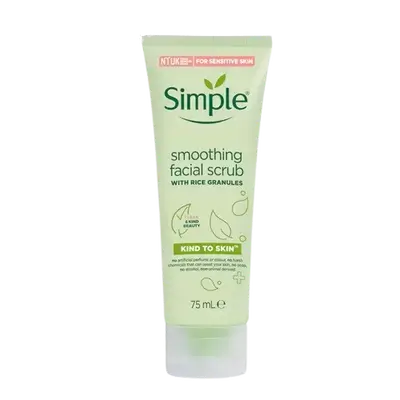 Smoothing Facial Scrub with Rice Granules 75ml _ Simple