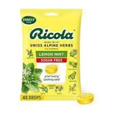 Ricola Lemon Mint SugarFree 45drops