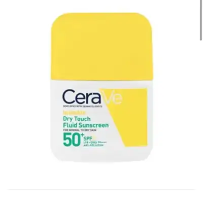 CeraVe Invisible Dry Touch Fluid Sunscreen SPF 50+ (50 ml)