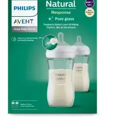 Natural 3.0 baby bottle 240 ml Glass Duo 2 bottle