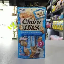 Inaba Churu Bites ( Chicken Recipe Wrap Tuna With Scallop Recipe ) 3 Packs