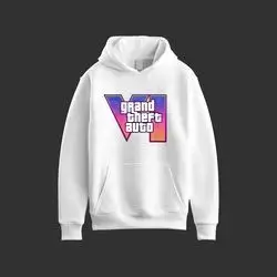 JERSEY HOODIE Over Size GTA White ( Small)