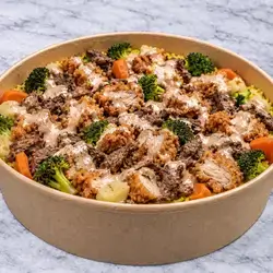 Crispy Chicken and Beef Rizzo with Vegetables - Large