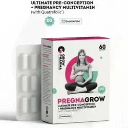 pregnagrow pregnancy multivitamin ( with quatrefolic ) 30 capsules made in italy