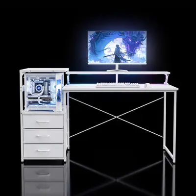 Gaming Desk AG Tower X White
