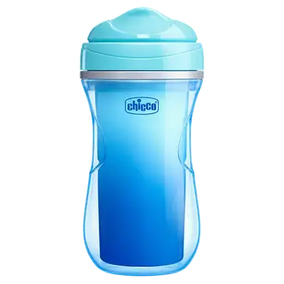 Active Cup 14m+ Insulated Bottle 2-in-1 Blue Color 266ml _ Chicco