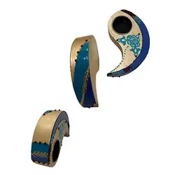 Wooden Candle Holder, Hand-Painted, Quantity 1