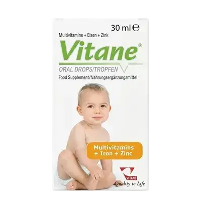 Oral Drops Multivitamin + Iron + Zinc 30ml _ Vitane