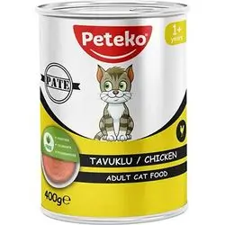 Peteko Adult Wet Cat Food Pate - Chicken, 400 g