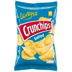 Lorenz Crunchips Salted 100g. Product Brand: Lorenz Germany