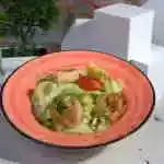 Diet Caesar Salad with Shrimp