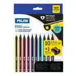 Box 10 ERGO colored pencils + 1 sharpener