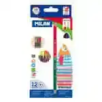 Box 12 triangular double-ended pencils