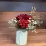 Natural Bouquet Flower with Vase