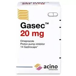 Gasec 20mg omeprazole 14 capsules acino