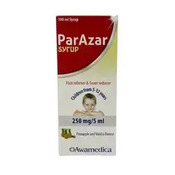 ParAzar syrup 250mg/5ml (paracetamol)100ml