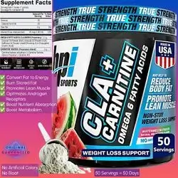 CLA + Carnitine, CLA, L Carnitine & Linoleic Acid, L Carnitine for Weight Loss, Metabolism & Lean Muscle, Androgen Receptors, fat burner, Caffeine Free, Weight Loss & management, Vitamin D3, Omega 6, Watermelon, 50 Servings, cla + l carnitine