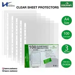 Clear Sheet Protector-DOLPHIN