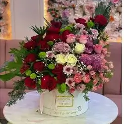 Rose+ Anemone Coronaria+ Box