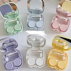 1pc Portable Contact Lens Case For Storing Cosmetic Contact Lenses, Small And Convenient