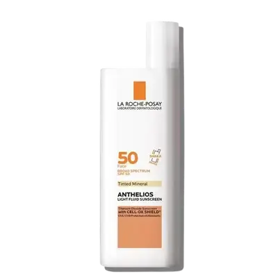 ANTHELIOS Light Fluid Sunscreen SPF50+ Blendable Tint Mineral Matte Finish 50ml _ LA ROCHE-POSAY