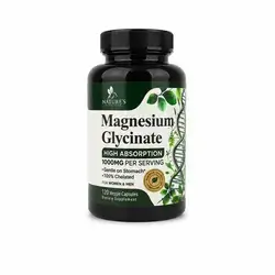 Magnesium glycinate 1000mg veggie 120 capsules high absorption 