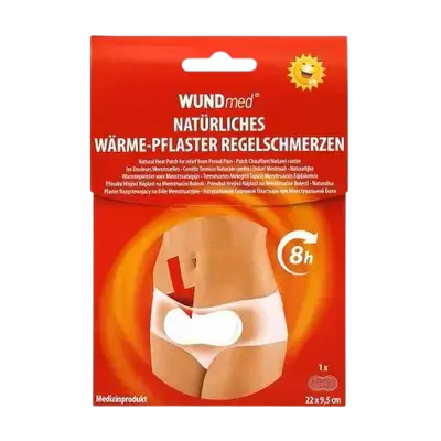 Warming Patch for Menstrual Pain 22 x 9.5cm 1Pcs _ Wund Med