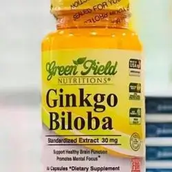 Ginkgo Biloba 120mg 30 Capsules Green Field