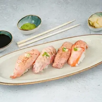 Fried Salmon Nigiri