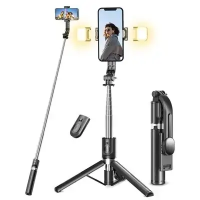 YD18D Selfie Stick with Fill Light and Tripod.