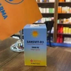 sansvit-d3 5000 iu 30 softgel capsules