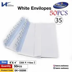 White envelopes-9x4cm